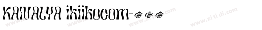 KAIVALYA ikiikocom字体转换
